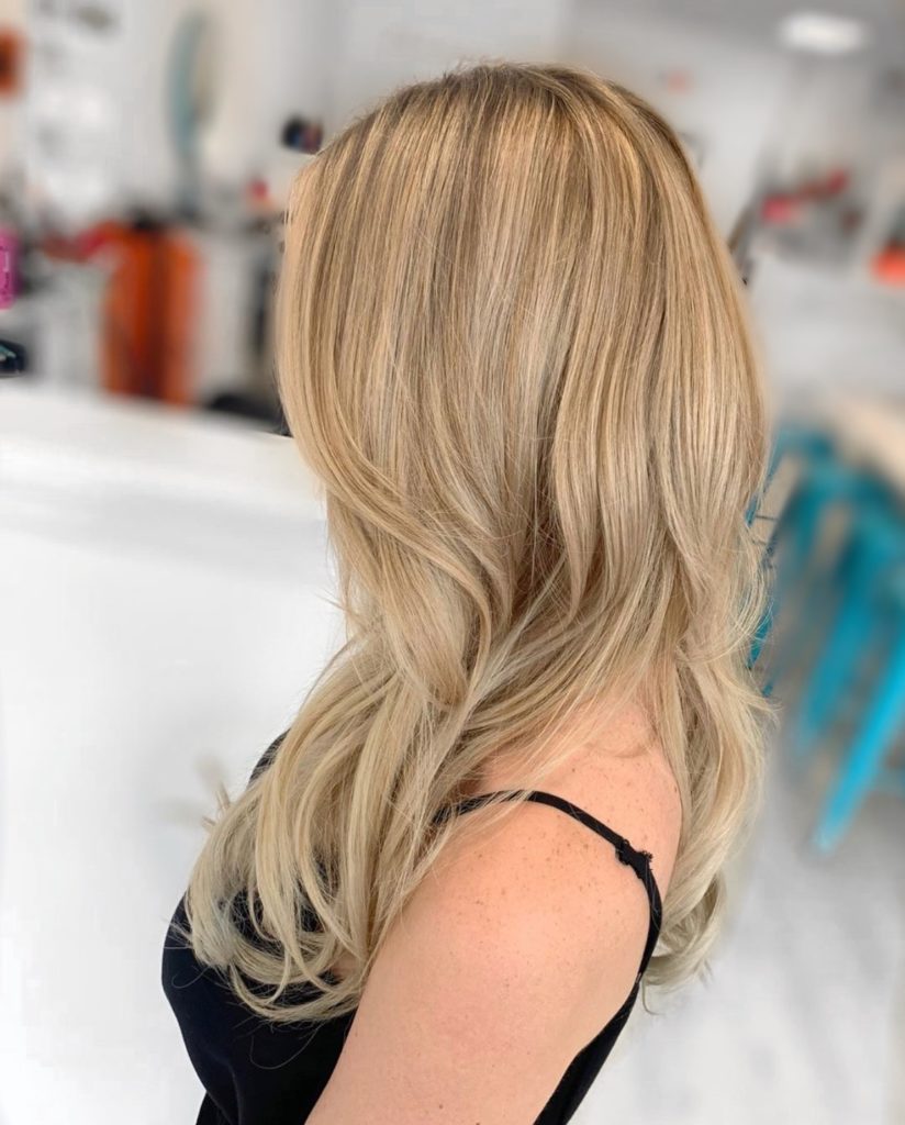 i-tip extensions blonde