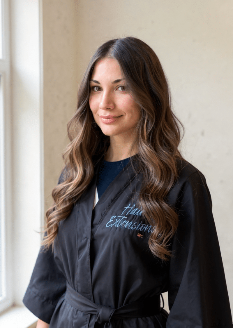 tape in hair extensions at tampa salon