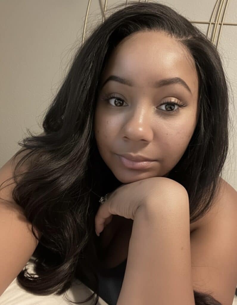 black woman wearing lace closure sew in in tampa