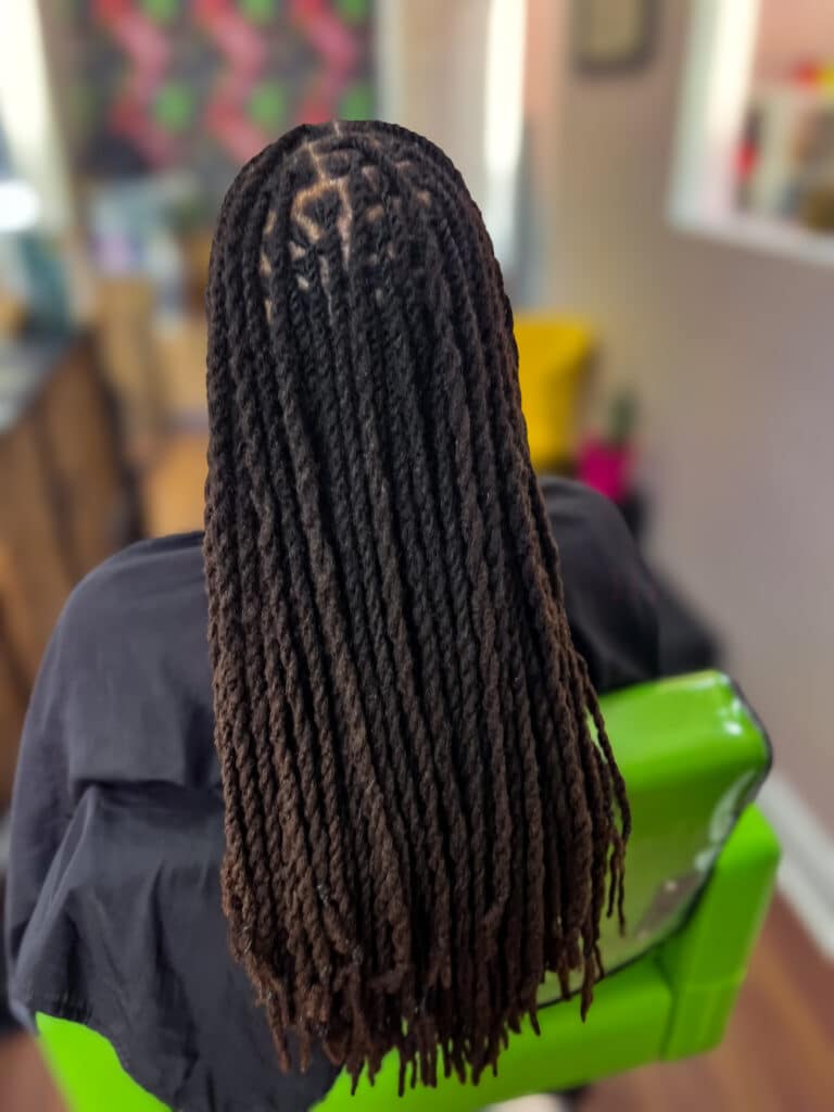 dreadlock maintenance done by loctician marlaina at tampa dreadlock salon